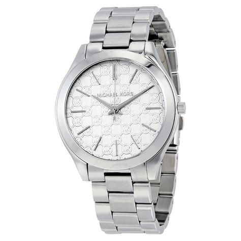 michael kors petite runway silver tone watch|michael kors silver runway.